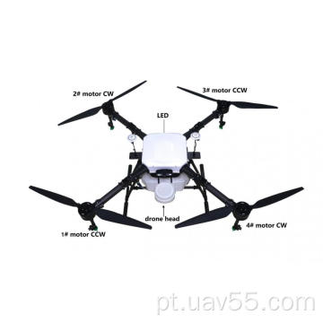 10L Drone agrícola de 4 eixos com bateria LIPO